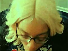 blonde barbie seduces dark stranger
