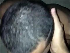 Bareback gay oral action in barber shop