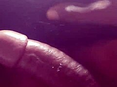 Ebony babe sucks cock with cute mouth
