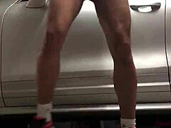 Gay Spy Watches Striking Gym Figure