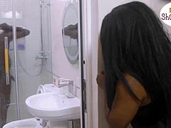 Petite Lady in Intense Encounter