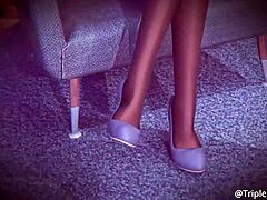 3D Feet Anime Bursts Alive