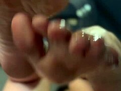Feet And Ass Play With Dildo