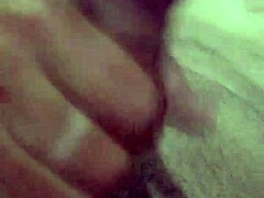 Rich cumshot from a quick solo handjob