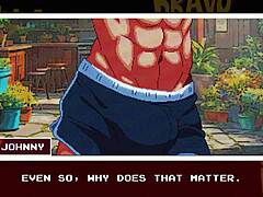 Stunning anime scene with Johnny Bravo?