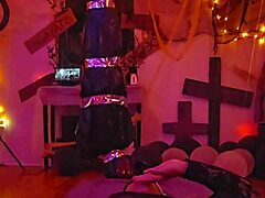 AngelG and Kuzz Halloween Special with Monster Cock Fun