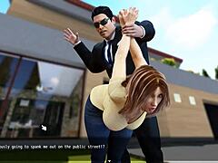 Animated MILF villa erotic tour