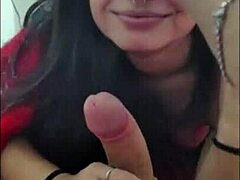 Cute White Moon’s Blowjob Warms Up Cold Days