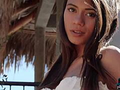 Hannah Le unwinds bare on ranch