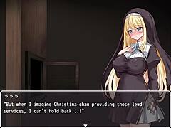 Sister Christina’s wild anime gangbang passion
