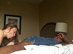 daring white chick rides black cock for thrills