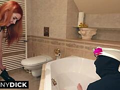 kaira teases in steamy lace shower