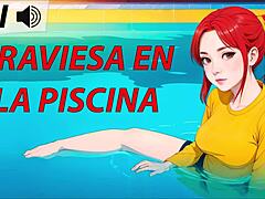 Anime Girl's Poolside Joi Temptation