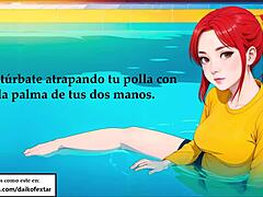 Anime Girl's Poolside Joi Temptation