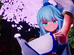 Cartoon Konosuba Party Turns Into Naughty Bang