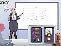 Lecture Turns Steamy with Silver-Haired Lady
