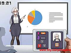 Lecture Turns Steamy with Silver-Haired Lady
