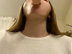 Relentless Girl Sucking Cock with Dildo