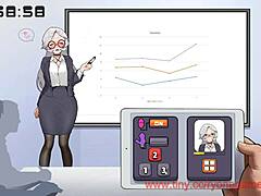 Lecture Turns Steamy with Silver-Haired Lady