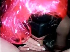 Pink-Haired Beauty Swallows Cum After Deepthroat