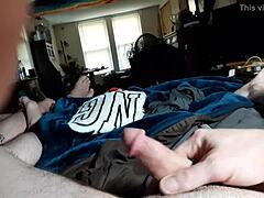 guy indulges in solo delight