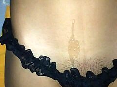 Requested cum on panties but ended on belly
