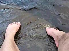 Mika’s Feet Splash Playfully