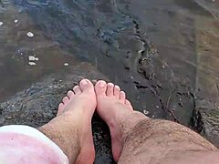 Mika’s Feet Splash Playfully