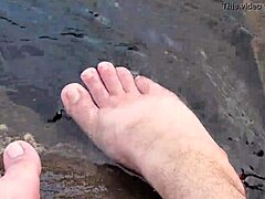 Mika’s Feet Splash Playfully