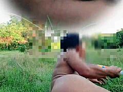 Myanmar twink’s bold outdoor tease