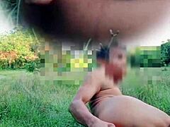 Myanmar twink’s bold outdoor tease