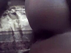 I bent over my petite ebony for doggystyle