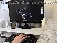 Femboy Fingers Herself On Keyboard