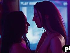 Sultry Mom Charms Friend in Dark Lace