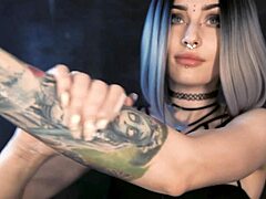 Teen’s Oiled Cosplay With Wet Cream Massage