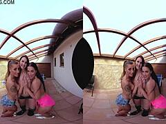 Brunettes' Four-Way Steamy Playtime