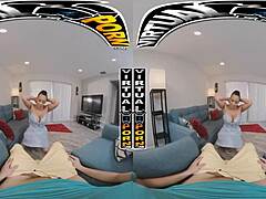 virtual passion with busty cougar in vr