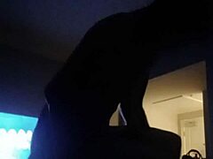 massive shaft pounds babe over counter