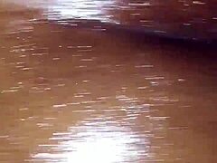 Cum Drips Down Her Teasing Wet Slit