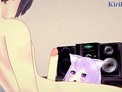 Inugami Korone and Nekomata Okayu intense vtuber hentai sex