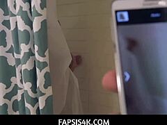 skinny vixen turns naughty in shower