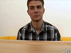 Gay bareback pounding in close quarters