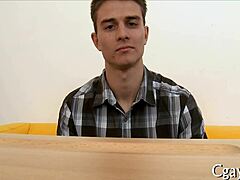Gay bareback pounding in close quarters