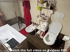 Young Man's Intimate Shower