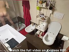 Young Man's Intimate Shower