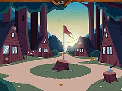 Camp mourning wood’s teasing soft ass in hentai