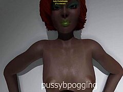 Curvy Ebony Beauty Feels the Heat