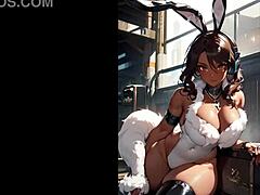 Bunny girl Waifus in anime style