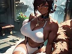 Bunny girl Waifus in anime style