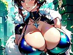 Bunny girl Waifus in anime style